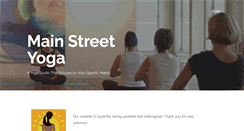 Desktop Screenshot of mainstreetyoga.biz