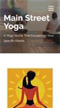 Mobile Screenshot of mainstreetyoga.biz
